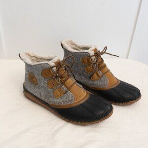 Sorel Out N About Duck Boots Women’s 10 Faux Fur Lined Waterproof Snow Shoes